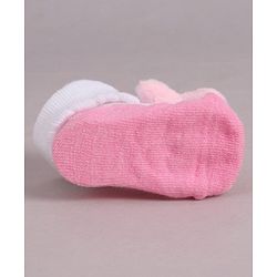 Cute Walk by Babyhug Socks With Animal Applique - Pink
