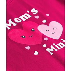 Babyhug 100% Cotton Interlock Knit Full Sleeves Onesies With Text Print - Dark Red