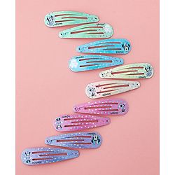 Babyhug Disney Free Size Snap Clips Pack Of 10 - Multicolor