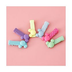 Babyhug Disney Free Size Hair Clips Pack of 6 - Multicolor