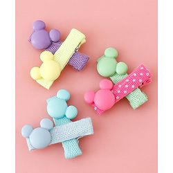 Babyhug Disney Free Size Hair Clips Pack of 6 - Multicolor