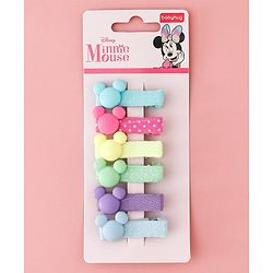 Babyhug Disney Free Size Hair Clips Pack of 6 - Multicolor