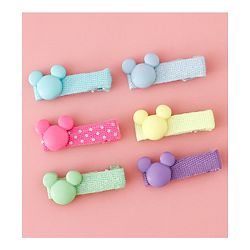 Babyhug Disney Free Size Hair Clips Pack of 6 - Multicolor