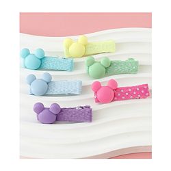 Babyhug Disney Free Size Hair Clips Pack of 6 - Multicolor