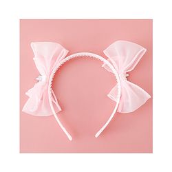 Babyhug Disney Free Size Hair Band with Bow & Minnie Mouse Applique Pack of 2- Pink & Purple
