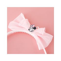 Babyhug Disney Free Size Hair Band with Bow & Minnie Mouse Applique Pack of 2- Pink & Purple