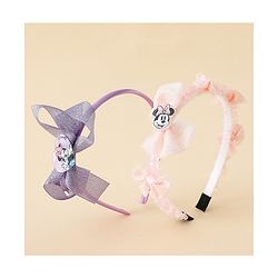 Babyhug Disney Hair Bands With Applique Pack of 2 - Pink & Blue