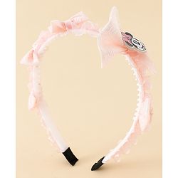 Babyhug Disney Hair Bands With Applique Pack of 2 - Pink & Blue