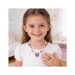 Babyhug Disney Free Size Jewellery Set With Minnie Mouse Print - Multicolor