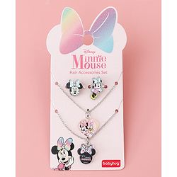 Babyhug Disney Free Size Jewellery Set With Minnie Mouse Print - Multicolor