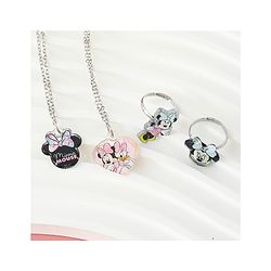 Babyhug Disney Free Size Jewellery Set With Minnie Mouse Print - Multicolor