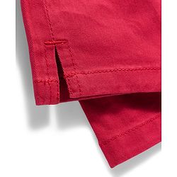 Babyhug Twill Woven Capri With Stretch & Floral Embroidery - Coral
