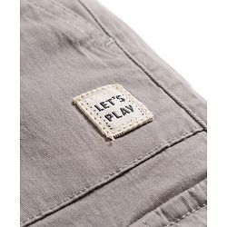 Babyhug Twill Woven Full Length Solid Color Joggers - Grey