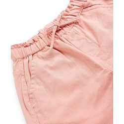 Babyhug Twill Woven Full Length Solid Trouser With Stretch - Lime Green