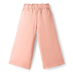 Babyhug Twill Woven Full Length Solid Trouser With Stretch - Lime Green