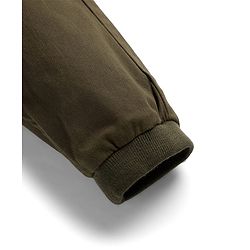 Babyhug Twill Woven Full Length Trouser Pant With Stretch - Olive Green