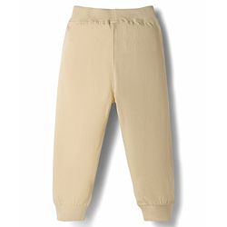 Babyhug Cotton Jersey Knit Full Length Solid Colour Lounge Pant Pack Of 3 - Green Cream & Rust Orange