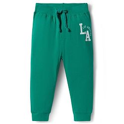 Babyhug Cotton Knit Full Length Lounge Pants with Sports Theme Print Pack of 3 - Yellow Mint & Black