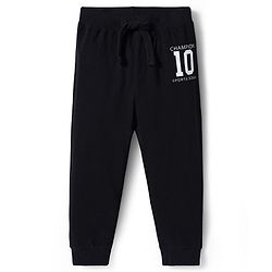 Babyhug Cotton Knit Full Length Lounge Pants with Sports Theme Print Pack of 3 - Yellow Mint & Black