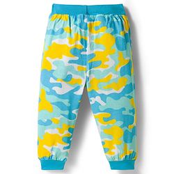 Babyhug Cotton Jersey Knit Full Length Lounge Pants with Camouflage & Adventure Print Pack of 2 - Multicolor