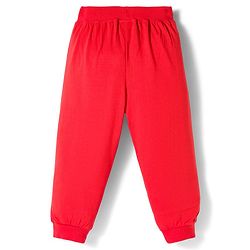 Babyhug Cotton Knit Full Length Text Printed Lounge Pants With Patch Pack Of 2 - Multicolour
