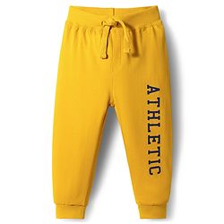 Babyhug Cotton Jersey Knit Full Length Lounge Pants With Athletic Theme Print Pack Of 2 - Multicolour