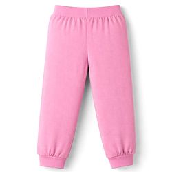 Babyhug Cotton Jersey Knit Full Length Lounge Pants With Rainbow Patch & Bow Applique Pack of 3 - Light Green Pink & Purple