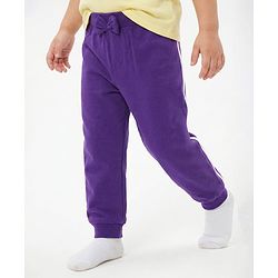 Babyhug Cotton Jersey Knit Full Length Solid Lounge Pants With Bow Applique Pack of 3 - Multicolor