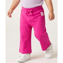 Babyhug Cotton Knit Full Length  Lounge Pant with Floral Print Pack of 3 - Pink & Purple