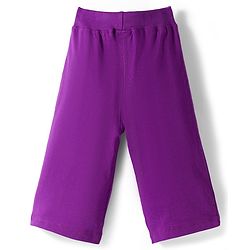 Babyhug Cotton Knit Full Length  Lounge Pant with Floral Print Pack of 3 - Pink & Purple