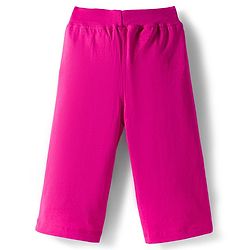 Babyhug Cotton Knit Full Length  Lounge Pant with Floral Print Pack of 3 - Pink & Purple