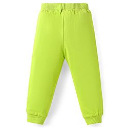 Babyhug Cotton Jersey Knit Full Length Lounge Pants with Text Print Pack of 3 - Orange Green & Pink