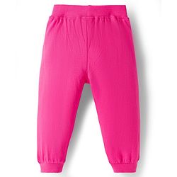 Babyhug Cotton Knit Full Length Lounge Pants with Floral & Text Print Pack of 2 - Multicolour