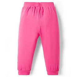 Babyhug Cotton Knit Full Length Lounge Pants with Polka Dots Pack of 2 - Navy Blue & Pink