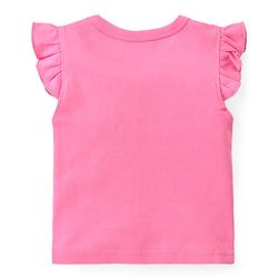Babyhug 100% Cotton Interlock Knit Frill Sleeves Jhablas With Floral Print Pack Of 3 - Pink Purple & Yellow