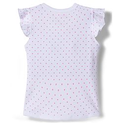 Babyhug 100% Cotton Interlock Knit Frill Sleeves Jhablas With Heart & Polka Dot Print Pack of 3 - Pink Yellow & White