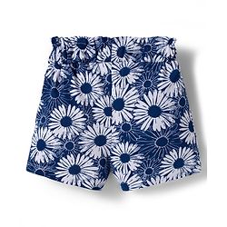 Babyhug Single Jersey Knit Sleeveless Floral Printed Co-ords Top & Shorts Set - Navy Blue