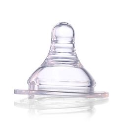 Babyhug GentleFlow Wide Neck Feeding Bottles Set of 2 - 240ml Each Blue|Heat-Resistant Borosilicate Glass| Anti-Colic Silicone Nipple|Leak-Proof|Microwave and Sterilizer Safe| BPA Free|Measuring Scale