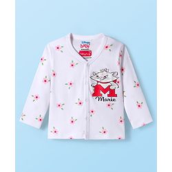 Babyhug Disney Interlock Knit Full Sleeves Jhablas With Marie Print Pack Of 5 - Multicolour