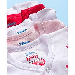 Babyhug Disney Interlock Knit Full Sleeves Jhablas With Marie Print Pack Of 5 - Multicolour