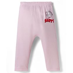 Babyhug Disney Interlock Knit Full Length Diaper Leggings With Bambi & Marie Print Pack of 3 - Pink & White