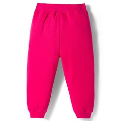 Babyhug Interlock Knit Full Sleeves Top & Lounge Pant Set with Bunny Print - Pink