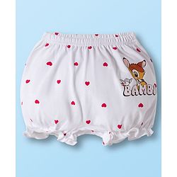 Babyhug Disney Cotton Lycra Knit Bloomers With Marie Graphics Pack Of 5 - Multicolour