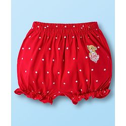 Babyhug Disney Cotton Lycra Knit Bloomers With Marie Graphics Pack Of 5 - Multicolour