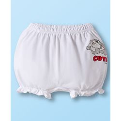 Babyhug Disney Cotton Lycra Knit Bloomers With Marie Graphics Pack Of 5 - Multicolour
