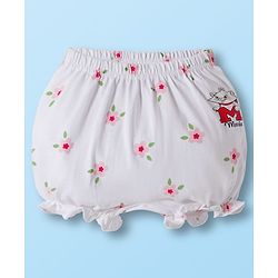 Babyhug Disney Cotton Lycra Knit Bloomers With Marie Graphics Pack Of 5 - Multicolour