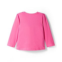 Babyhug Cotton Knit Full Sleeves Night Suit With Heart Print - Pink