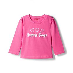 Babyhug Cotton Knit Full Sleeves Night Suit With Heart Print - Pink