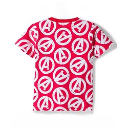 Babyhug Marvel Single Jersey Knit Half Sleeves T-Shirt With Avengers Graphics Pack Of 3 - Red Black & Yellow