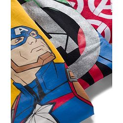 Babyhug Marvel Single Jersey Knit Half Sleeves T-Shirt With Avengers Graphics Pack Of 3 - Red Black & Yellow